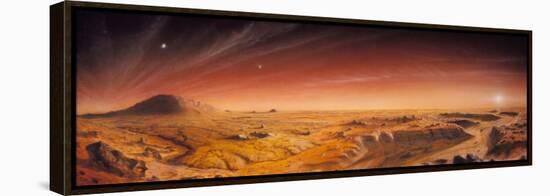 Artwork of Mars Surface Panoroma-Chris Butler-Framed Premier Image Canvas