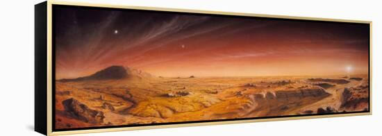 Artwork of Mars Surface Panoroma-Chris Butler-Framed Premier Image Canvas