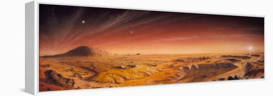 Artwork of Mars Surface Panoroma-Chris Butler-Framed Premier Image Canvas