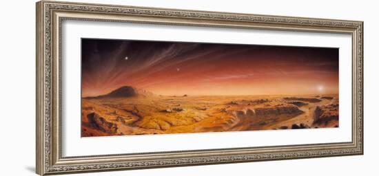 Artwork of Mars Surface Panoroma-Chris Butler-Framed Photographic Print