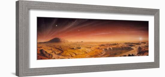 Artwork of Mars Surface Panoroma-Chris Butler-Framed Photographic Print