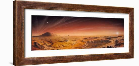 Artwork of Mars Surface Panoroma-Chris Butler-Framed Photographic Print