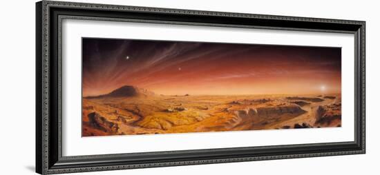 Artwork of Mars Surface Panoroma-Chris Butler-Framed Photographic Print