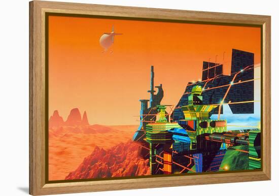 Artwork of Mars Terraforming Greenhouse-Julian Baum-Framed Premier Image Canvas