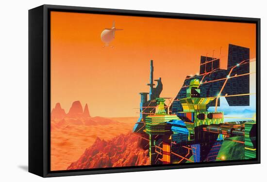 Artwork of Mars Terraforming Greenhouse-Julian Baum-Framed Premier Image Canvas