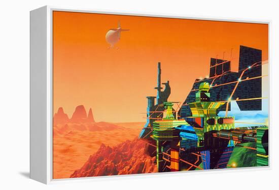 Artwork of Mars Terraforming Greenhouse-Julian Baum-Framed Premier Image Canvas