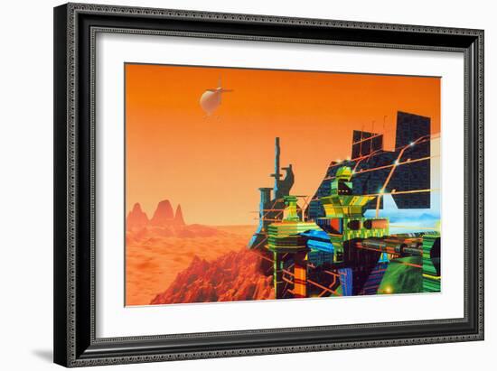 Artwork of Mars Terraforming Greenhouse-Julian Baum-Framed Photographic Print