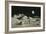 Artwork of Moon's Surface with Earth In the Sky-Ludek Pesek-Framed Photographic Print