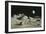 Artwork of Moon's Surface with Earth In the Sky-Ludek Pesek-Framed Photographic Print