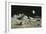 Artwork of Moon's Surface with Earth In the Sky-Ludek Pesek-Framed Photographic Print