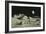 Artwork of Moon's Surface with Earth In the Sky-Ludek Pesek-Framed Photographic Print