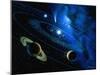 Artwork of Solar System And Comet-Detlev Van Ravenswaay-Mounted Photographic Print