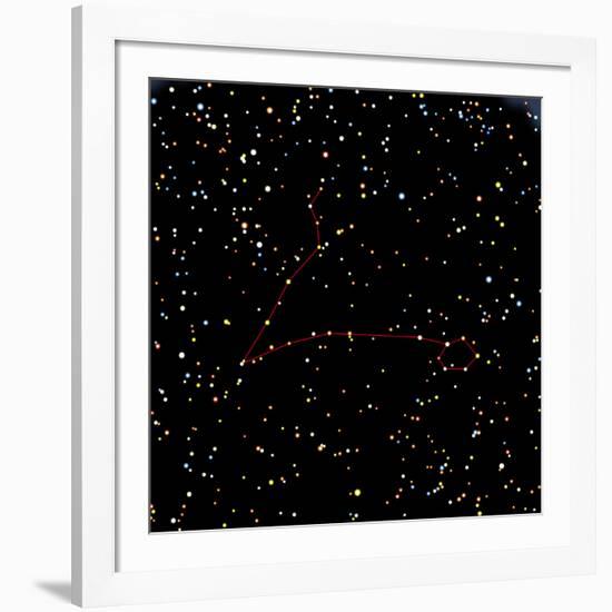 Artwork of the Constellation of Pisces-Julian Baum-Framed Photographic Print