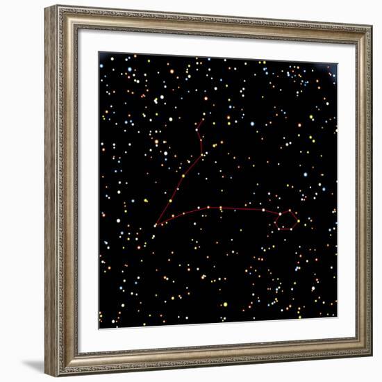 Artwork of the Constellation of Pisces-Julian Baum-Framed Photographic Print