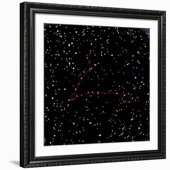 Artwork of the Constellation of Pisces-Julian Baum-Framed Photographic Print