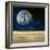 Artwork of the Earth As Seen From the Moon-null-Framed Premium Photographic Print