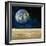 Artwork of the Earth As Seen From the Moon-null-Framed Premium Photographic Print