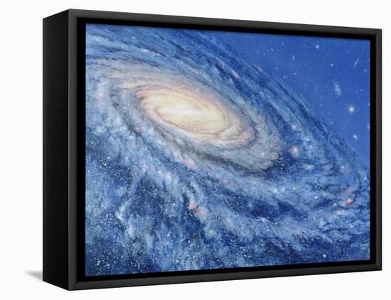 Artwork of the Milky Way, Our Galaxy-Chris Butler-Framed Premier Image Canvas