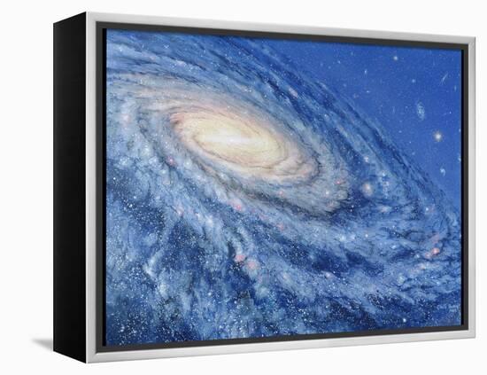 Artwork of the Milky Way, Our Galaxy-Chris Butler-Framed Premier Image Canvas