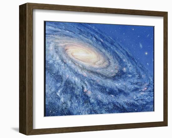 Artwork of the Milky Way, Our Galaxy-Chris Butler-Framed Photographic Print