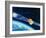 Artwork of the Telecom 1A Communications Satellite-David Ducros-Framed Photographic Print