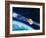 Artwork of the Telecom 1A Communications Satellite-David Ducros-Framed Photographic Print