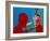 Artwork of Tourette Syndrome Sufferer Speaking-Paul Brown-Framed Photographic Print