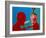 Artwork of Tourette Syndrome Sufferer Speaking-Paul Brown-Framed Photographic Print