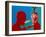 Artwork of Tourette Syndrome Sufferer Speaking-Paul Brown-Framed Photographic Print