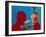 Artwork of Tourette Syndrome Sufferer Speaking-Paul Brown-Framed Photographic Print