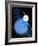 Artwork of Voyager 2 Approaching Neptune-Julian Baum-Framed Photographic Print