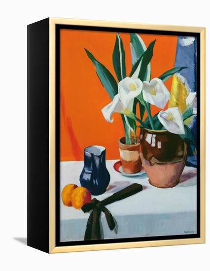 Arum Lilies-Francis Campbell Boileau Cadell-Framed Premier Image Canvas