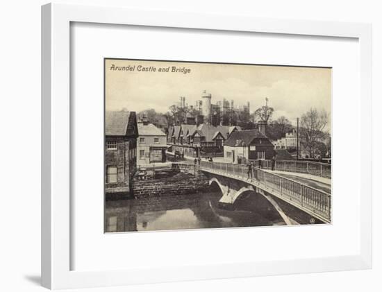 Arundel Castle and Bridge-null-Framed Photographic Print