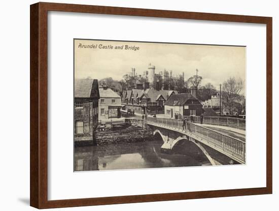 Arundel Castle and Bridge-null-Framed Photographic Print