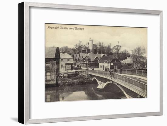 Arundel Castle and Bridge-null-Framed Photographic Print