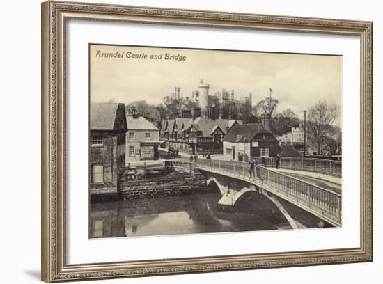 Arundel Castle and Bridge-null-Framed Photographic Print