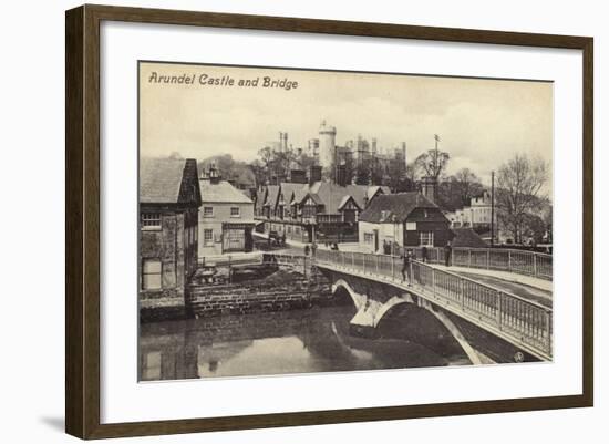 Arundel Castle and Bridge-null-Framed Photographic Print