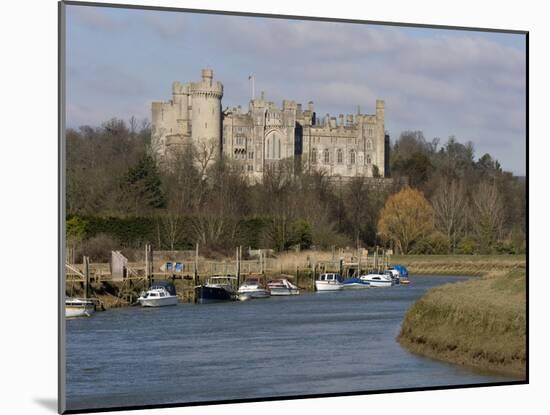 Arundel Castle and River Arun, West Sussex, England, United Kingdom, Europe-Roy Rainford-Mounted Photographic Print