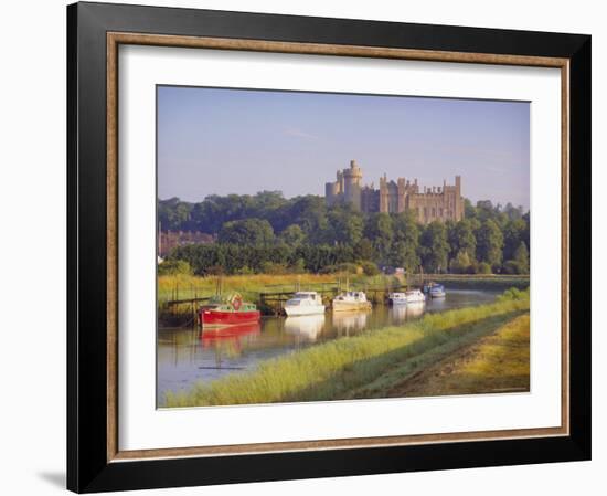 Arundel Castle and River, Arundel, Sussex, England-John Miller-Framed Photographic Print