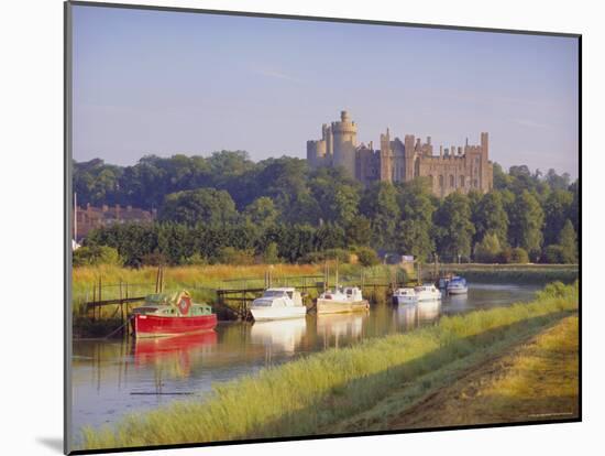Arundel Castle and River, Arundel, Sussex, England-John Miller-Mounted Photographic Print