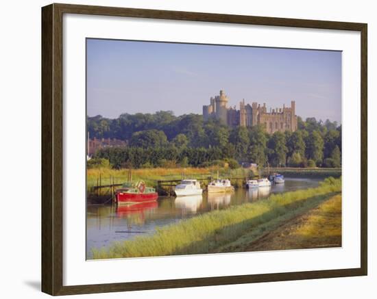 Arundel Castle and River, Arundel, Sussex, England-John Miller-Framed Photographic Print