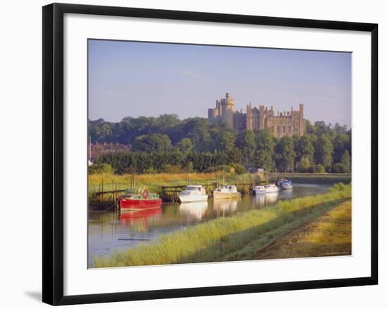 Arundel Castle and River, Arundel, Sussex, England-John Miller-Framed Photographic Print