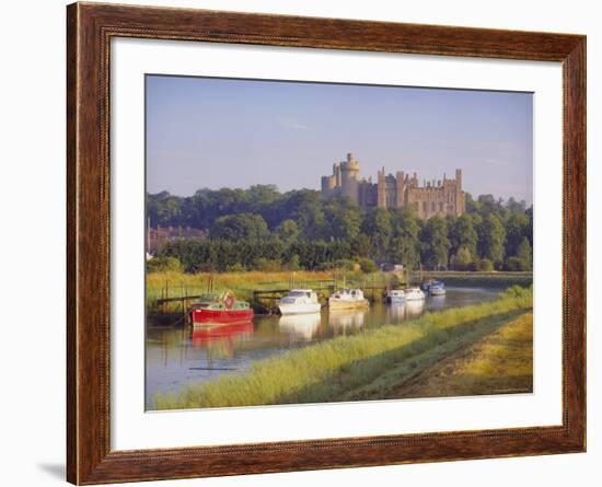 Arundel Castle and River, Arundel, Sussex, England-John Miller-Framed Photographic Print