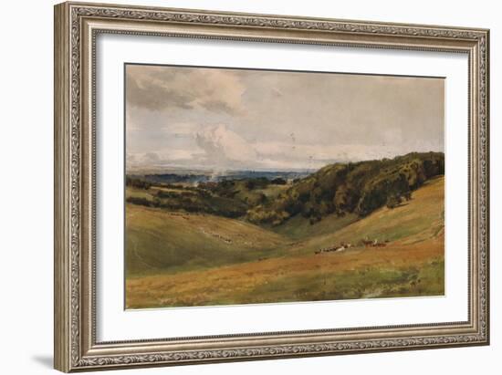 Arundel Park, with Deer, 1880-Thomas Collier-Framed Giclee Print
