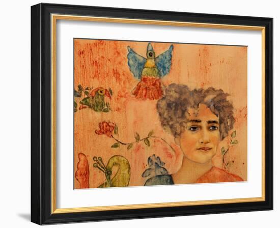 Arundhati Roy, 2017-Susan Adams-Framed Giclee Print