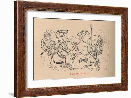 'Aruns and Brutus', 1852-John Leech-Framed Giclee Print