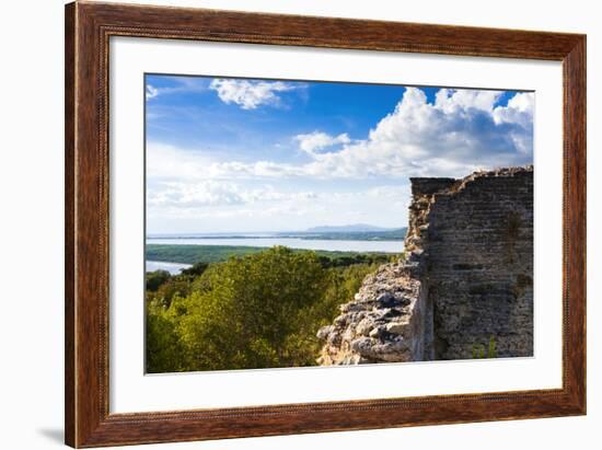 Arx, Capitoline Hill, Orbetello Lagoon in the Back, Tuscany, Italy-Nico Tondini-Framed Photographic Print