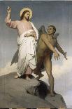 La tentation du Christ-Ary Scheffer-Giclee Print