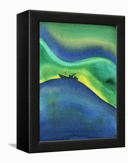 As a Ship on the Ocean is Surrounded by Water, So are We Entirely Surrounded and Held up by God's L-Elizabeth Wang-Framed Premier Image Canvas