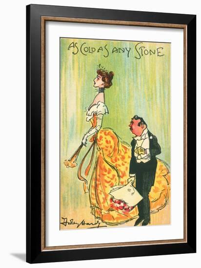 As Cold as Any Stone (Colour Litho)-Dudley Hardy-Framed Giclee Print
